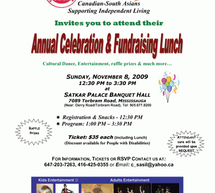 Nov 8 :: C-Sasil Fundraising Lunch