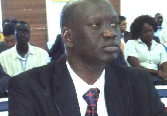 H.E Garang Diing while attending a recent workshop on oil in Juba