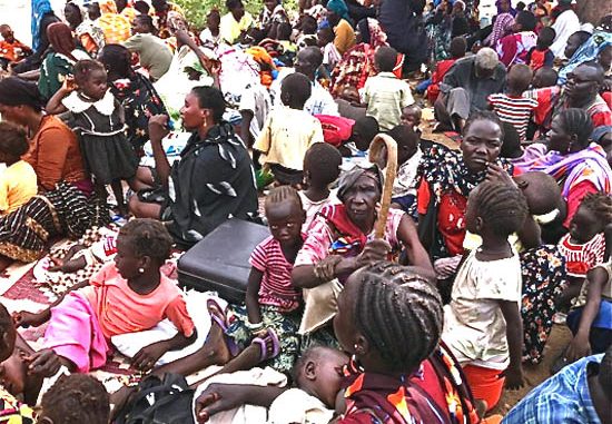 Displaced persons in Southern Kordofan after the recent fighting