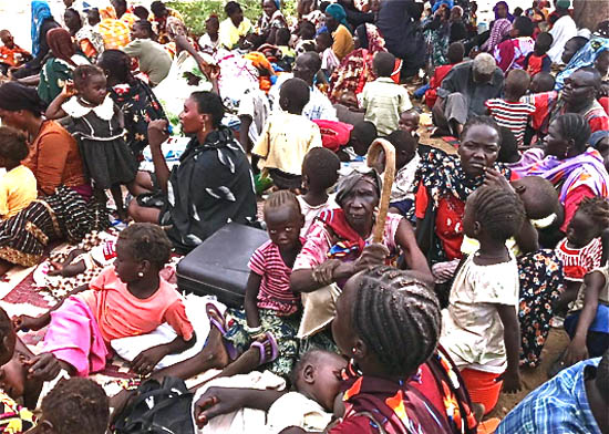 Displaced persons in Southern Kordofan after the recent fighting Displaced persons in Southern Kordofan after the recent fighting