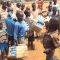 Street children in Torit town of Eastern Equatoria, collecting empty plastic bottles for sale