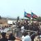 GOSS & SPLA dignitaries on the podium; rehearsing with the forces & civil society groups