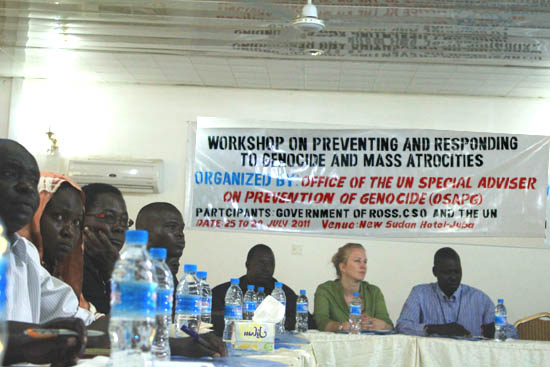 Participants keenly listening during the UN’s genocide prevention workshop