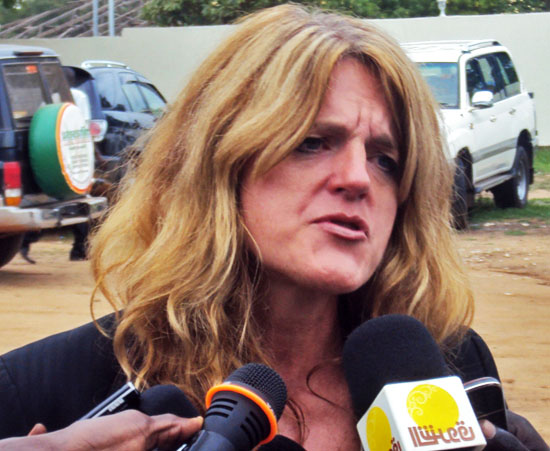 UNMIS Special Representative to South Sudan Hilder Johnson speaking to the press in Juba UNMIS Special Representative to South Sudan Hilder Johnson speaking to the press in Juba