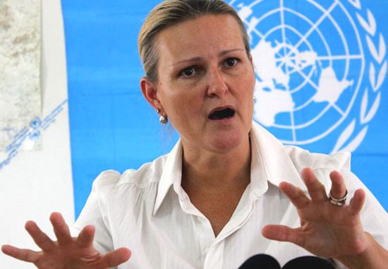 The UN Humanitarian Coordinator for South Sudan, Lise Grande