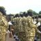 South Sudan’s wildlife police parading during Martyr’s day commemoration