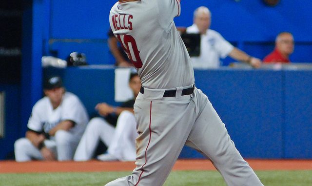 Former-Jay Vernon Wells smacks a two-run homerun against his former club at the Rogers Centre