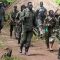 Lord's Resistance Army (LRA) fighters at Ri-Kwangba on Southern Sudan's border with the Democratic Republic of Congo