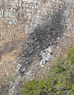 Plane crash site at Tzaneen, Limpopo