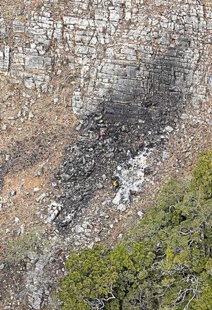 Plane crash site at Tzaneen, Limpopo