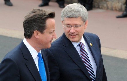 David Cameron with Canadian PM Stephen Harper David Cameron with Canadian PM Stephen Harper