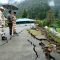 Sikkim earthquake road damage