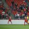 TFC forward Peri Marosevic celebrates his goal directly in front of a group of Mexican fans on Tuesday night at BMO Field (John Lucero)