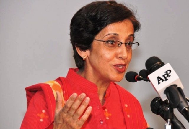 Tehmina Janjua while addressing a news conference Tehmina Janjua while addressing a news conference