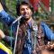 Ranbir Kapoor performing to a song in the movie Rockstar