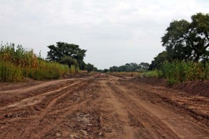 A road under construction in Rumbek East County. [©Gurtong]