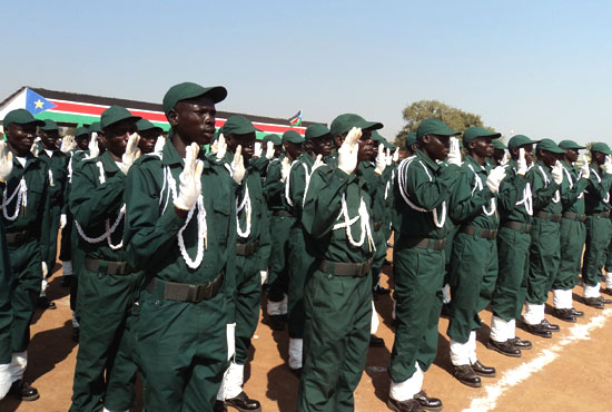 The new police officers graduating are expected to protect EES citizens and their property [©Gurtong]