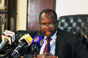 South Sudanese chief negotiator for post-independence issues with Sudan Pagan Amum. [©Gurtong]