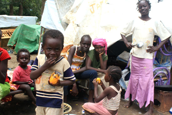 South Sudanese IDPs in Juba Port after arrival from Khartoum early this month [©Gurtong]