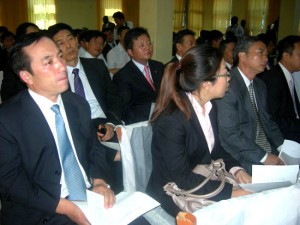 Visiting Chinese delegation at a meeting in Juba. [©Gurtong]