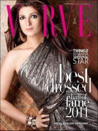 Twinkle Khanna on cover page of Verve Twinkle Khanna on cover page of Verve