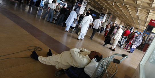 Relatives of Pilgrims waited for their loves ones for hours Relatives of Pilgrims waited for their loves ones for hours