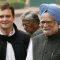 Rahul Gandhi with Prime Minister Manmohan Singh