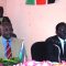 (L-R) Governor Lobong Lojore and Mr. Emmanuel Ambrose Ocholimoi addressing legislatures during closure [©Gurtong]