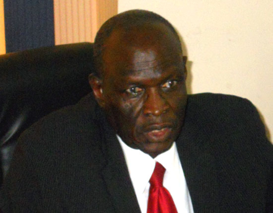 Bank of South Sudan Governor Mr. Kornelio Koriom speaking to Gurtong [©Gurtong]