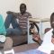 Manyot Deng Monydit being interviewed at the Rumbek Central main prison hospital bed where he received treatment [©Gurtong]
