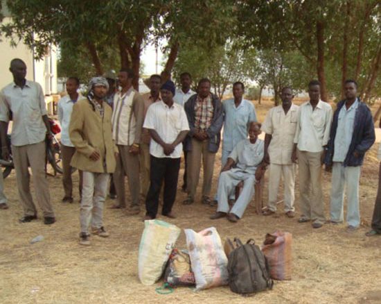 Meseriya tribesmen pose at the Secretariat General in Unity State after the peace meeting [©Gurtong]
