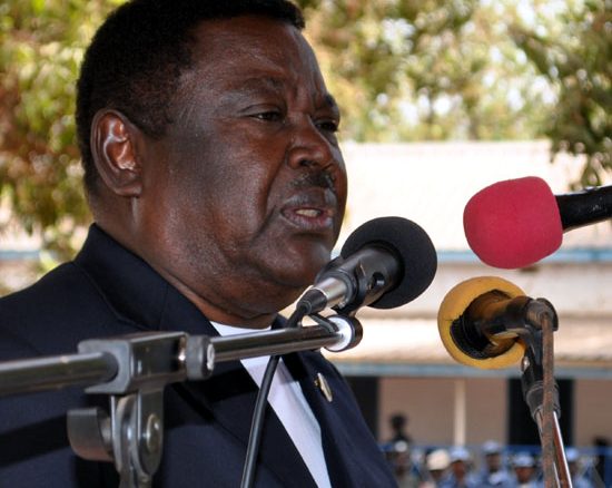 Hon. Alison Manani Magaya addressing the security personnel in Wau County [©Gurtong]