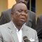 Health Minister Hon. Michael Milly briefing journalists on the medical supplies to Bor Hospital in Jonglei [©Gurtong]