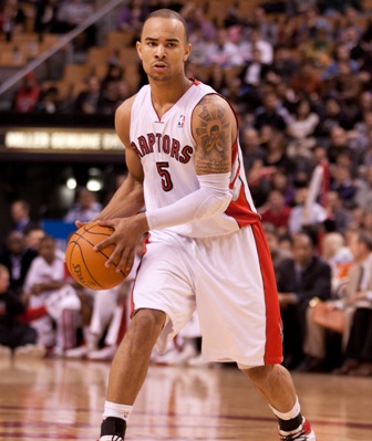 Raptors guard Jerryd Bayless scored a team-high 14 points against the Atlanta Hawks on Wednesday night. It was his third consecutive double-digit scoring the game and the first time he led the team in points. (JP Dhanoa) Raptors guard Jerryd Bayless scored a team-high 14 points against the Atlanta Hawks on Wednesday night. It was his third consecutive double-digit scoring the game and the first time he led the team in points. (JP Dhanoa)