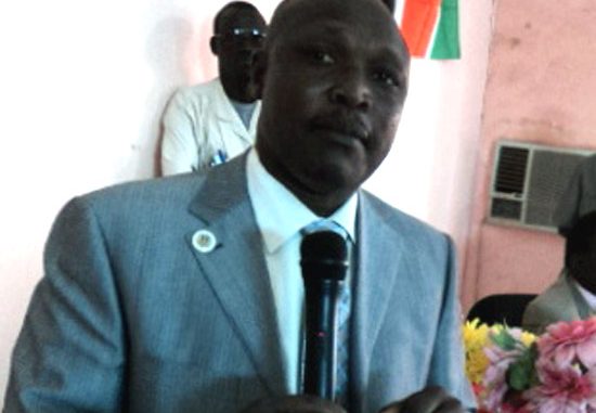 Governor Louis Lobong Lojore addressing the State parliament Governor Louis Lobong Lojore addressing the State parliament