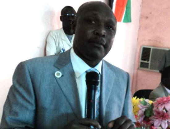 Governor Louis Lobong Lojore addressing the State parliament Governor Louis Lobong Lojore addressing the State parliament