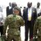 (L-R) Dr. Ann Itto, Gier Chuang Aluong and Dr. Barnaba Marial Benjamin receiving the Japanese Engineering contingent at Juba International Airport [©Gurtong]