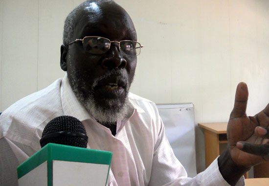 Kenyi Spencer speaking to Gurtong correspondent in Juba [©Gurtong]