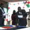 Lakes State Governor Chol Tong Mayay (centre) being sworn in after he signed the State constitution [©Gurtong]