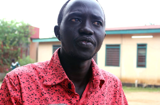 Mr. Madding Ngor, a Journalist at Bakhita Radio Station recently assaulted by SSNA security personnel Mr. Madding Ngor, a Journalist at Bakhita Radio Station recently assaulted by SSNA security personnel