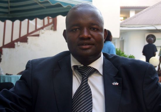 Mr. Nyibango Bour Nyibango speaking to Gurtong correspondent [©Gurtong]