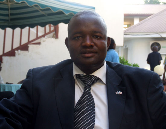 Mr. Nyibango Bour Nyibango speaking to Gurtong correspondent [©Gurtong]