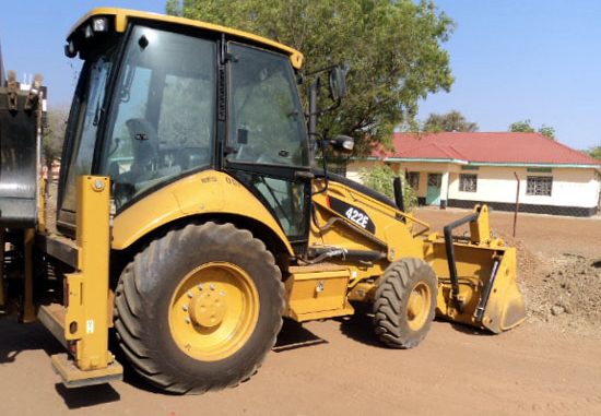 EES government-owned bulldozer used to construct roads in Torit town [©Gurtong]