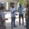 Bor Police Inspector (2nd - right) briefing the UNMISS officials after identifying the corpse [©Gurtong]