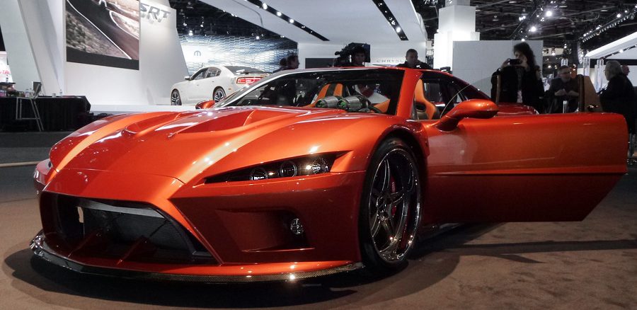 Falcon Motorsports showed off the first production model of its 620 HP F7 in Detroit at the North American International Auto Show in early January (Aman Dhanoa)