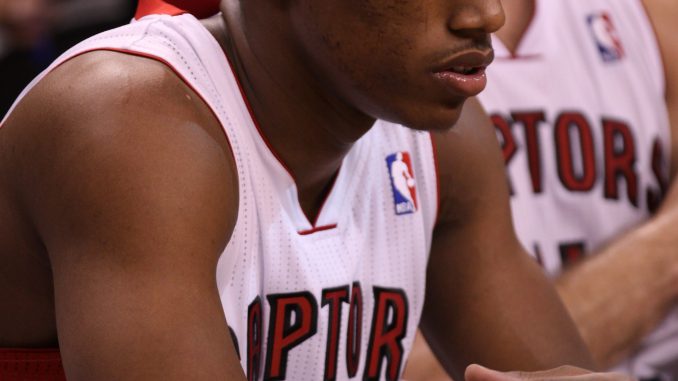 Toronto Raptors guard DeMar DeRozan scored a game-high 24 points in a losing cause as the Charlotte Bobcats broke its 16-game losing streak at the Air Canada Centre on Friday night (JP Dhanoa)