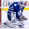 Toronto Maple Leafs goalie James Reimer let in one soft goal against the San Jose Sharks but made some big saves as well, stopping 23 of 25 shots on Thursday night at the Air Canada Centre