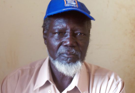 Mr. Gaitano Natale, a medical consultant in Mapel town speaking to Gurtong [©Gurtong]