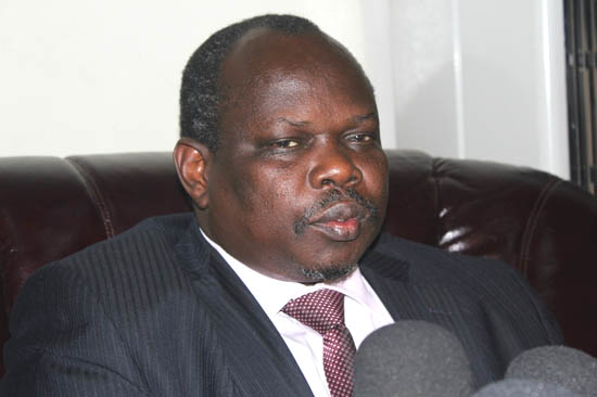 Hon. Pagan Amum, South Sudan's chief negotiator in a past press briefing session Hon. Pagan Amum, South Sudan's chief negotiator in a past press briefing session