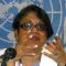 Radhika Coomaraswamy addressing the media in Juba [©Gurtong]